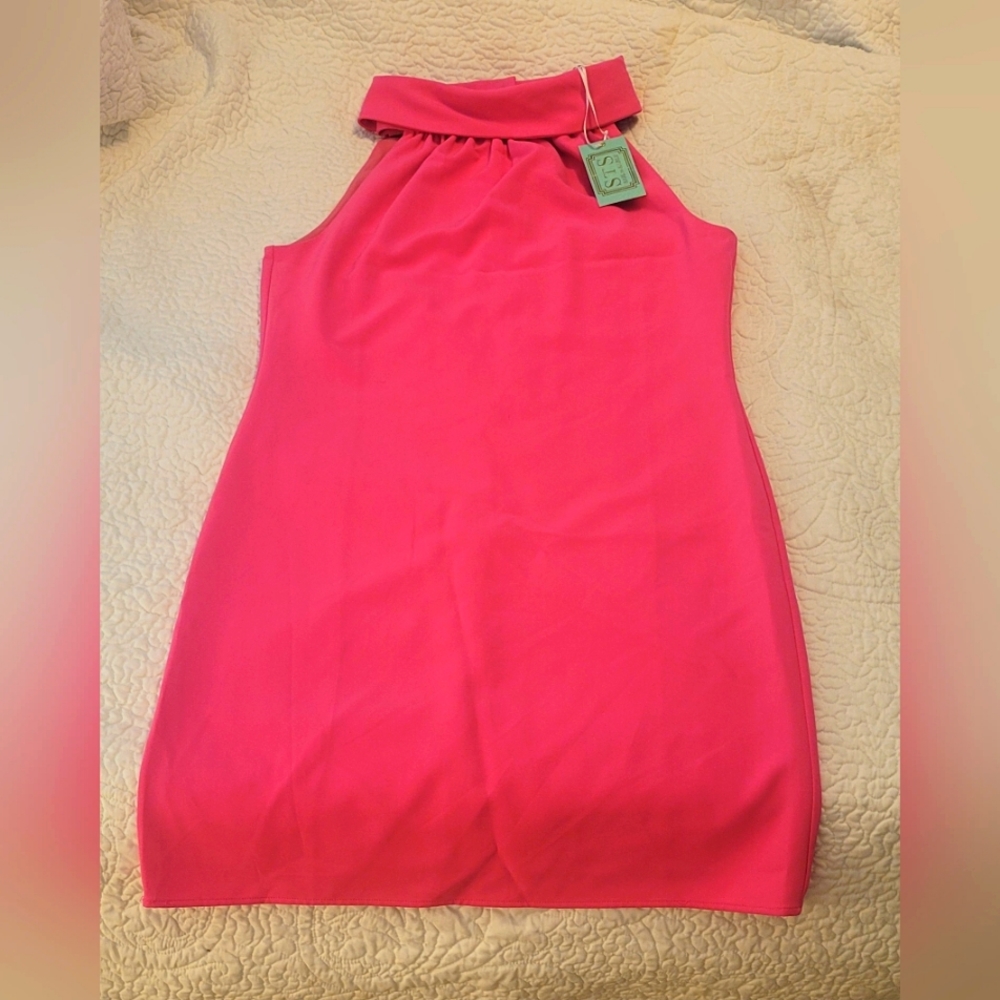 💕Mod Pink Collar Dress